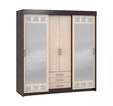 Шкаф-купе ШК-1 с зеркалом и ящиками