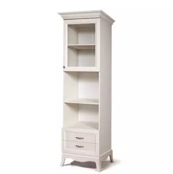 Шкаф однодверный с ящиками и витражами Амели