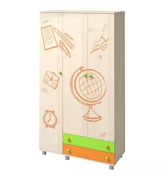 Шкаф трехстворчатый Почемучка