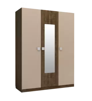 Шкаф трехстворчатый с зеркалом по центру Анастасия