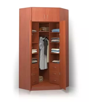 Шкаф угловой распашной Alisa-13