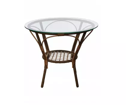 Стол Bali (Бали) из искусственного ротанга 90х74, орех