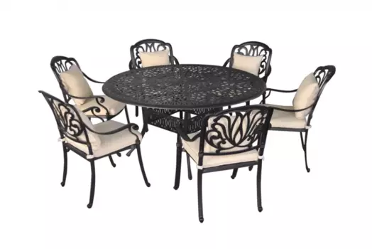 Стол из литого алюминия William 122 см