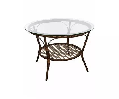 Стол Java (Ява) из искусственного ротанга, орех