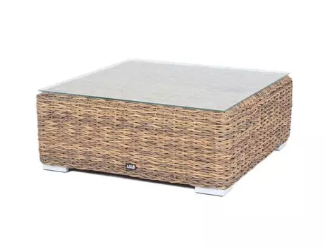 Столик из искусственного ротанга гиацинт Лунго соломенный