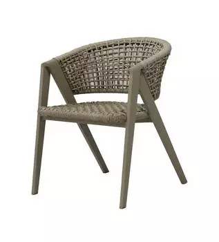 Стул Амстердам из роупа, серый