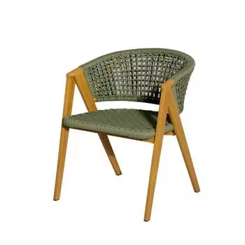 Стул Амстердам из роупа, зеленый