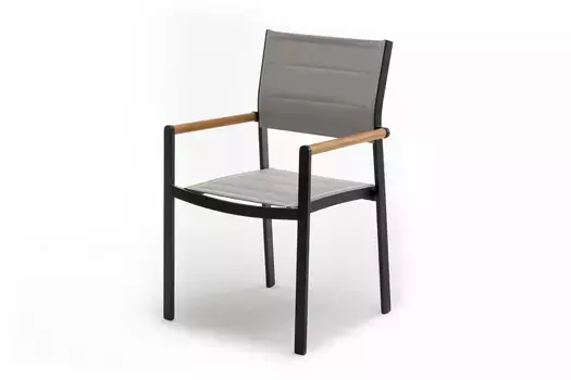 Стул из алюминия MAYA темный графит