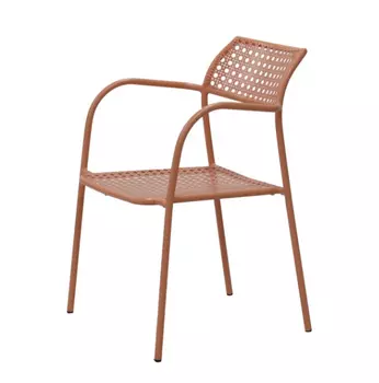 Стул Посейдон, темно-коралловый