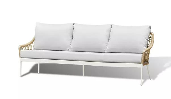 Трехместный диван Венеция соломенный