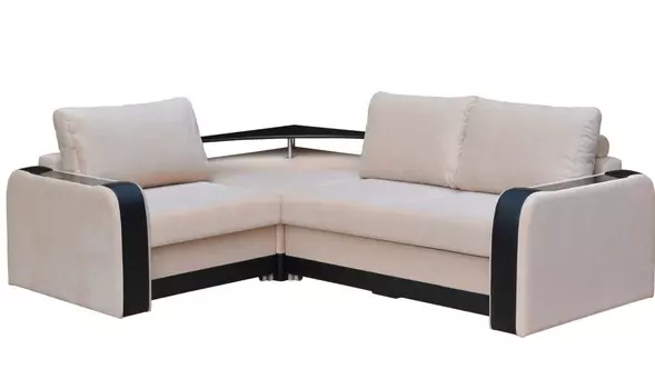 Угловой диван Амадей с полкой