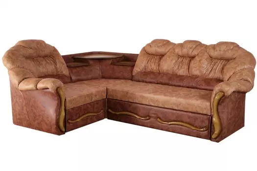 Угловой диван Мираж с полкой