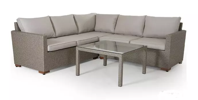 Угловой комплект плетеной мебели Canby