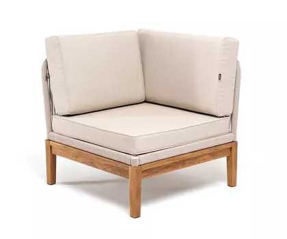 Угловой модуль Канны из дуба, бежевый