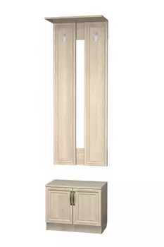 Вешалка с крючками и тумбой Виктория