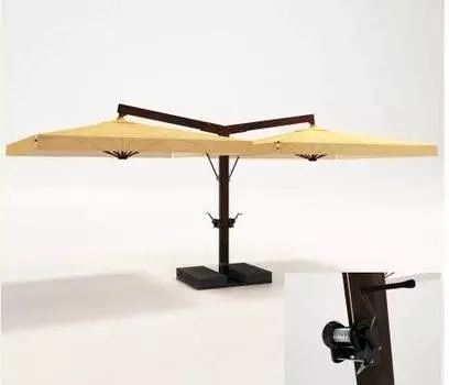 Зонт двух-купольный 2.5 х 5.3