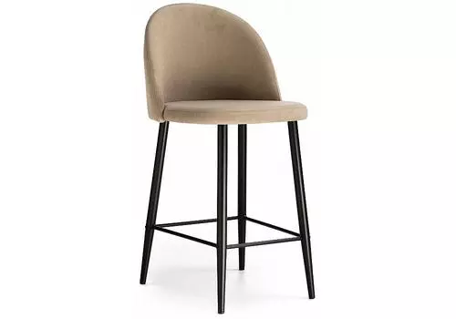 Барный стул Амизуре бежевый / черный матовый