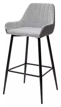 Барный стул PUNCH теплый серый TRF-08/ экокожа серая сталь RU-07