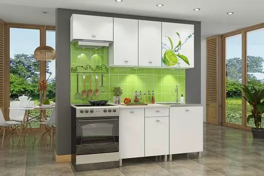 Кухонный гарнитур Бланка СТЛ.348.00 Белый (ст. Лукка)