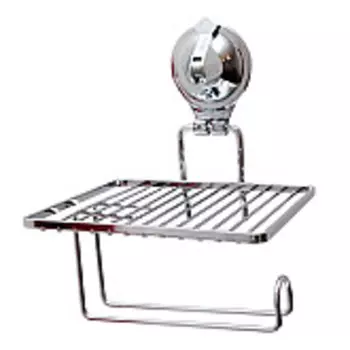 Держатель для туалетной бумаги с полочкой на присоске UI-3003