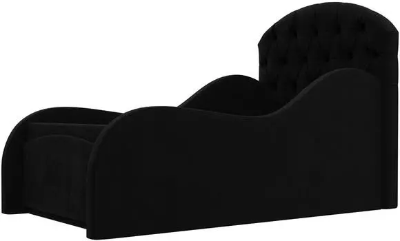 Детская кровать Майя Микровельвет Черный