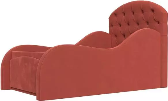 Детская кровать Майя Микровельвет Коралловый