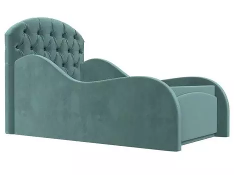 Детская кровать Майя Велюр Бирюзовый