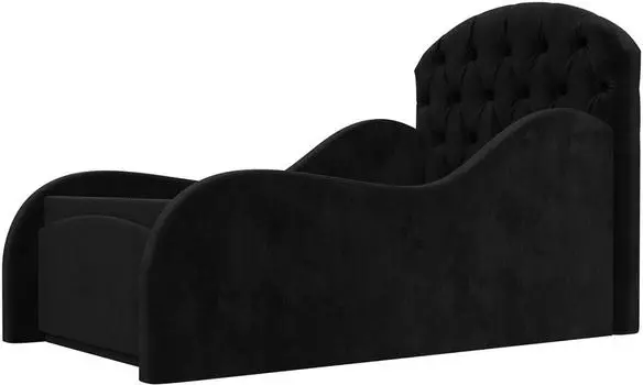 Детская кровать Майя Велюр Черный