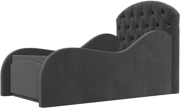 Детская кровать Майя Велюр Серый