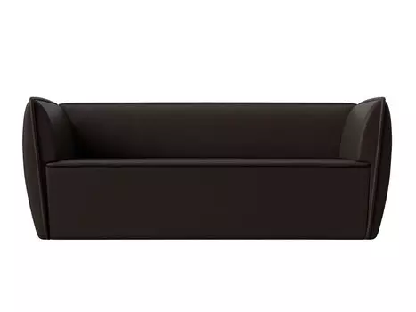 Диван Бергамо 3 Экокожа Коричневый