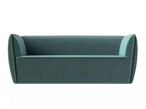 Диван Бергамо 3 Велюр Бирюзовый