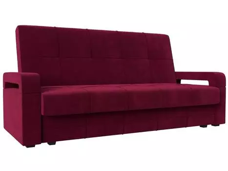 Диван-книжка Гермес Лайт Микровельвет Бордовый