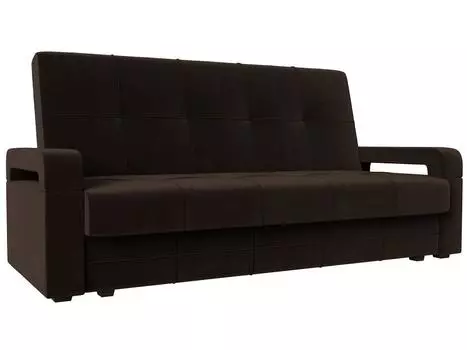 Диван-книжка Гермес Лайт Микровельвет Коричневый