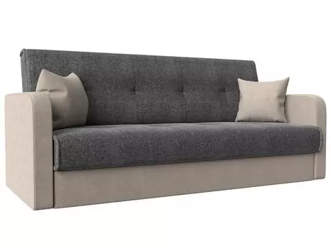 Диван книжка Надежда Рогожка Серый/Бежевый