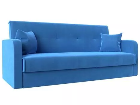 Диван книжка Надежда Велюр Голубой