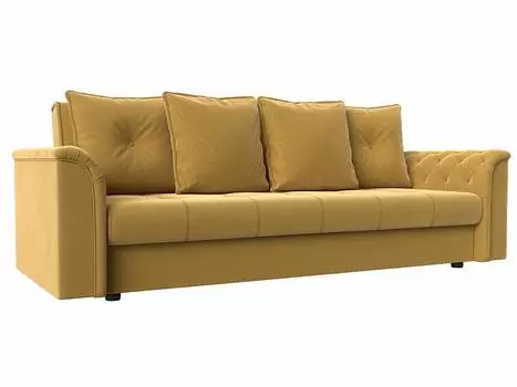 Диван книжка Сиеста Микровельвет Желтый