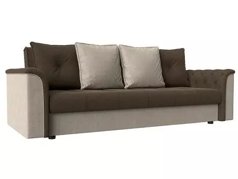 Диван книжка Сиеста Рогожка Коричневый\Бежевый