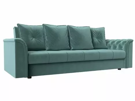 Диван книжка Сиеста Велюр Бирюзовый