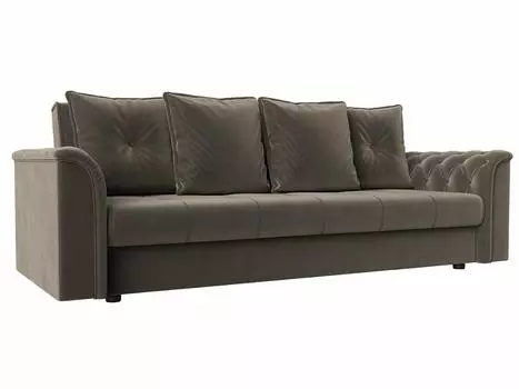 Диван книжка Сиеста Велюр Коричневый