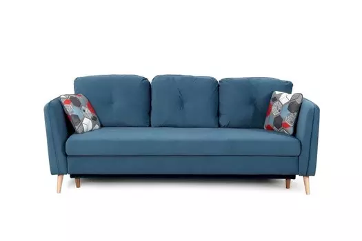 Диван-кровать Анталия-2 Альба синий/Геометри слайт Вариант 2