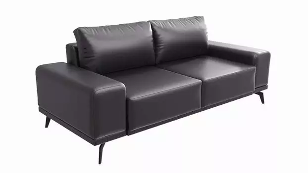 Диван-кровать Марсель Экокожа Черный