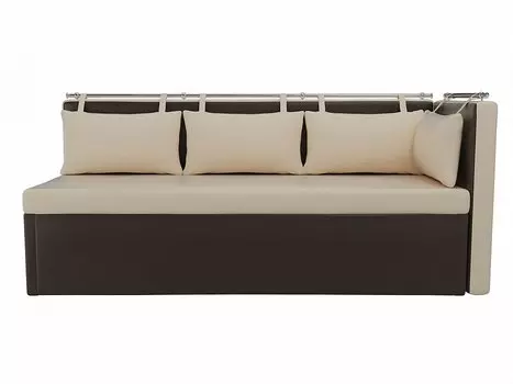 Диван угловой правый Метро Экокожа