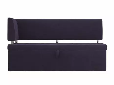 Кухонный угловой диван Стоун Велюр Фиолетовый левый угол