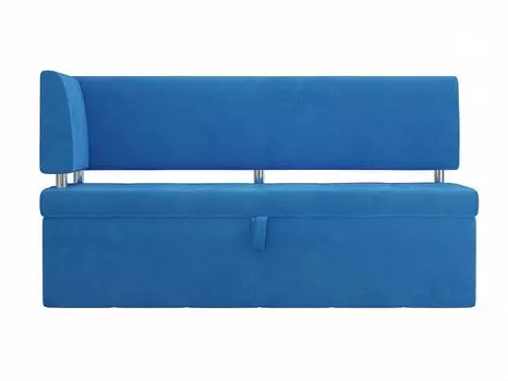 Кухонный угловой диван Стоун Велюр Голубой левый угол