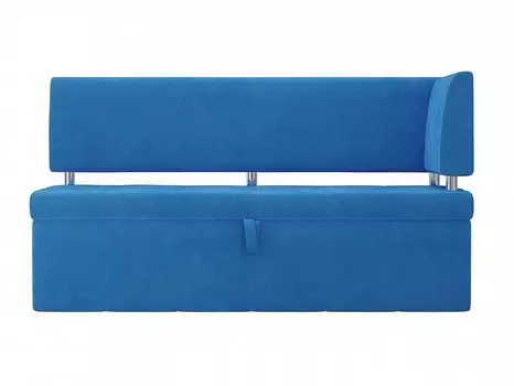 Кухонный угловой диван Стоун Велюр Голубой правый угол