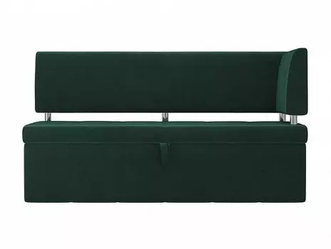 Кухонный угловой диван Стоун Велюр Зелёный правый угол