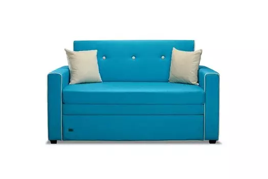 Диван прямой Барселона 120 Бирюзовый Tesla Biruza (рогожка)