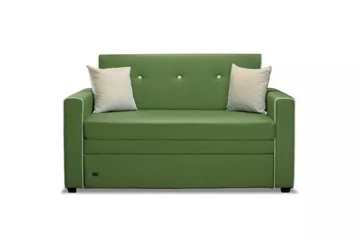 Диван прямой Барселона 120 зеленый Tesla Forest (рогожка)