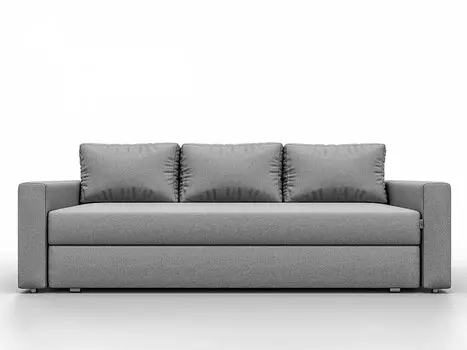 Диван прямой Бергамо механизм Еврокнижка Grey 800*2300*990