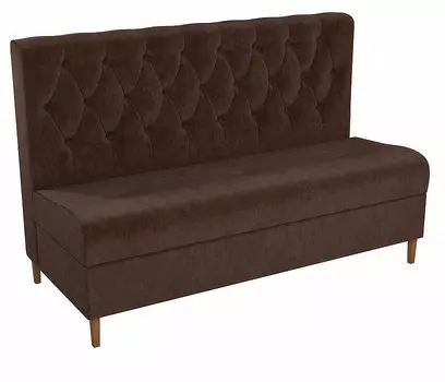 Диван прямой Бремен Микровельвет Коричневый